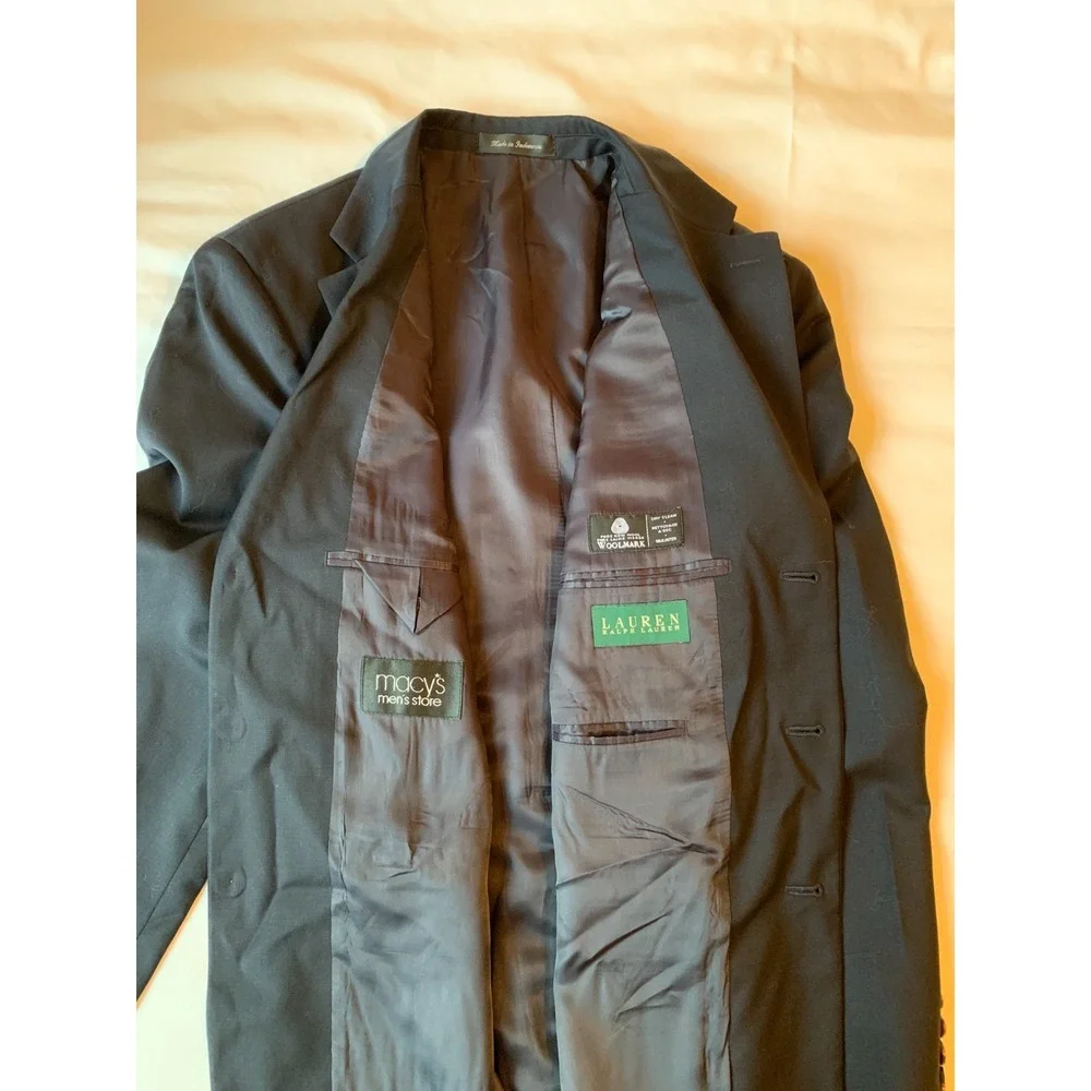 Vintage Lauren Ralph Lauren Men's Single-Breasted Suit Jacket – Green Label‎ 42R